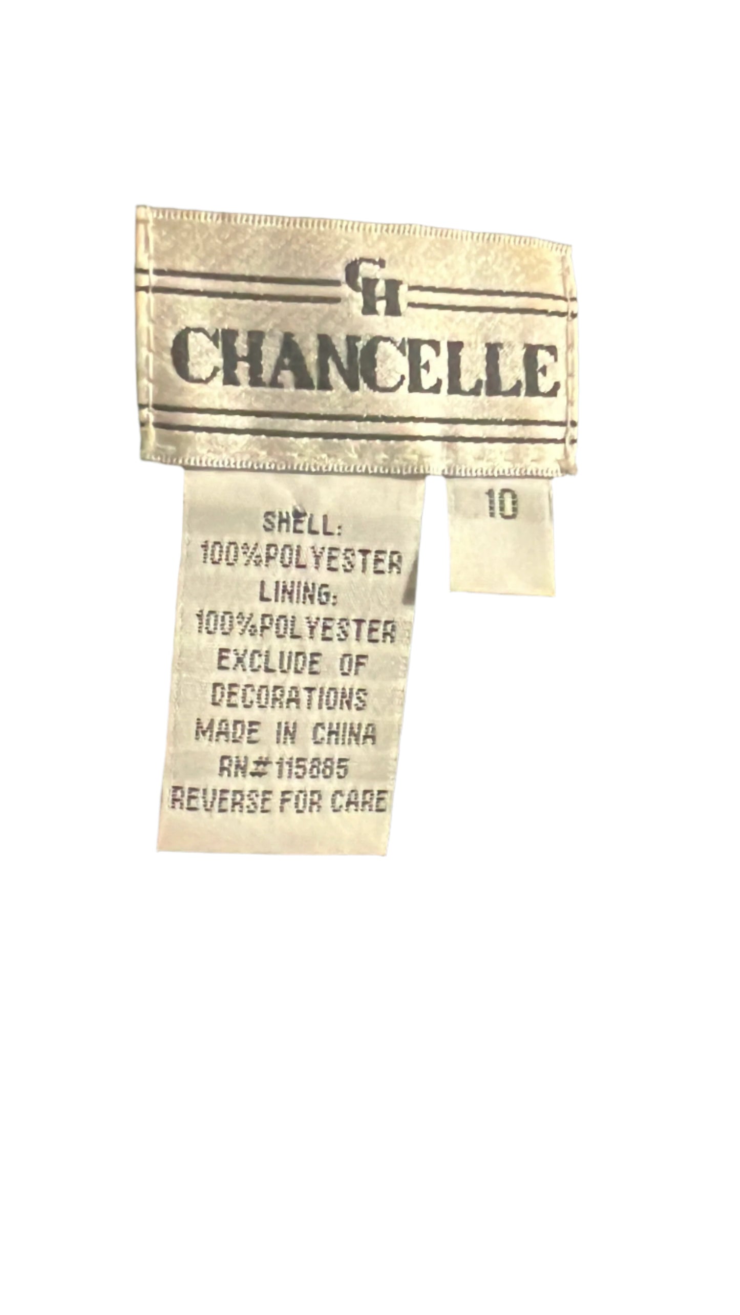 Vintage Chancelle Women's Black Leopard Print Pant Suit Size 10